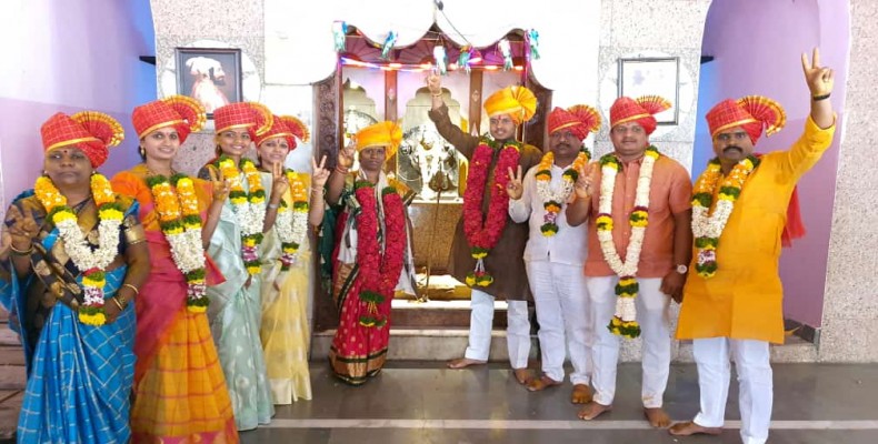 भुकुम येथे रेखा योगेश वाघ सरपंच तर सचिन पोपटराव आंग्रे उपसरपंचपदी बिनविरोध